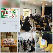 پخش شربت و شیرینی به مناسبت دهه امامت وولایت در آموزشکده دختران نجف آباد  3