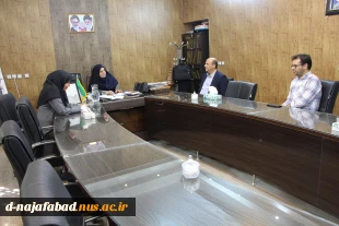 ریاست دانشگاه جامع علمی کاربردی مرکزنجف آباد با ریاست آموزشکده ملی مهارت دختران سمیه دیدار وگفتگو نمودند 4