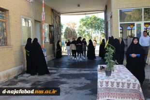 آیین بازگشایی دانشگاه ها واستقبال از دانشجویان با حضورخادم یاران حرم رضوی در آموزشکده ملی مهارت دختران نجف آباد برگزار شد  8