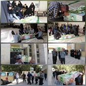 آیین استقبال از شهید مهدی سلطانی درآموزشکده ملی مهارت دختران نجف آباد 2