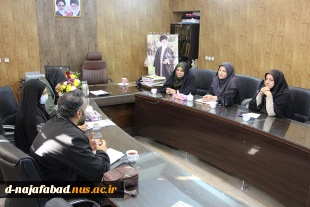 دیدار وگفتگو معاونت شبکه بهداشت درمان شهرستان با ریاست آموزشکده ملی مهارت دختران نجف آباد  4