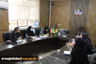 دیدار وگفتگو معاونت شبکه بهداشت درمان شهرستان با ریاست آموزشکده ملی مهارت دختران نجف آباد  5