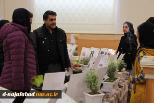 بازدید از نمایشگاه دستاوردها و توانمندی های دانشجویی گیاهان دارویی در آموزشکده ملی مهارت دختران نجف آباد 5