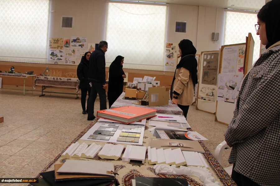 برپایی نمایشگاه گروه معماری آموزشکده ملی مهارت دختران نجف آباد  4