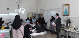 بازدید هیات نظارت و ارزیابی تضمین کیفیت آموزش عالی استان اصفهان از آموزشکده ملی مهارت دختران نجف آباد  11