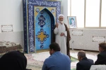 اقامه نماز ظهر وعصر به امامت حجه الاسلام و المسلمین حسناتی امام جمعه و عضو مجلس خبرگان رهبری درآموزشکده دختران نجف آباد  5