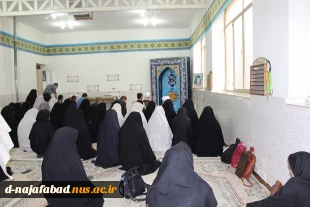 اقامه نماز ظهر وعصر به امامت حجه الاسلام و المسلمین حسناتی امام جمعه و عضو مجلس خبرگان رهبری درآموزشکده دختران نجف آباد  7