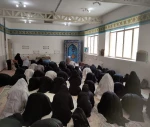 اقامه نماز ظهر وعصر به امامت حجه الاسلام و المسلمین حسناتی امام جمعه و عضو مجلس خبرگان رهبری درآموزشکده دختران نجف آباد 3