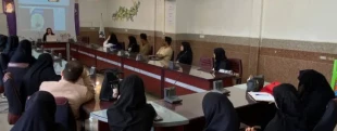 وبینار افزایش صمیمیت زوجین  با عنوان پنج زبان عشق به مناسبت هفته سلامت در آموزشکده دختران  نجف آباد برگزار شد 5