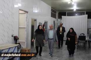 بازدید معاونت دانشجویی و فرهنگی و پژوهشی دانشگاه ملی مهارت اصفهان از آشپزخانه وسرای دانشجوی آموزشکده دختران نجف آباد 5