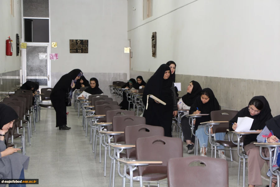 بازدید نماینده نظارت ارزیابی،تضمین کیفیت دانشگاه ملی مهارت از فرآیند برگزاری آزمون های پایان ترم 3