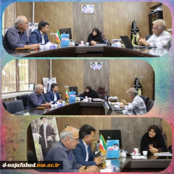 دیدار دهیار ورئیس شورای اسلامی روستای حاجی آباد با ریاست آموزشکده دختران نجف آباد