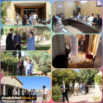 بازدید معاون سیاسی امنیتی اجتماعی فرمانداری شهرستان از آموزشکده ،خوابگاه دانشجویی وسالن ورزشی نیمه تمام