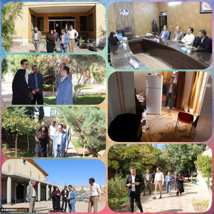 بازدید معاون سیاسی امنیتی اجتماعی فرمانداری شهرستان از آموزشکده ،خوابگاه دانشجویی وسالن ورزشی نیمه تمام  2