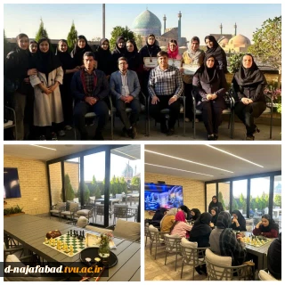 دانشجوی آموزشکده دختران نجف آباد نائب قهرمان مسابقات شطرنج استان