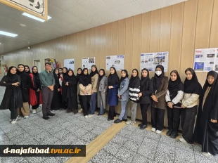 برپایی نمایشگاه عکس دانشجویان آموزشکده ملی مهارت دختران نجف‌آباد 3