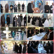 برگزاری آیین سوگواری درفراق بانوی دوعالم  و یاد بود پاسدارشهید حسین اسحقی در آموزشکده ملی مهارت دختران نجف آباد  2