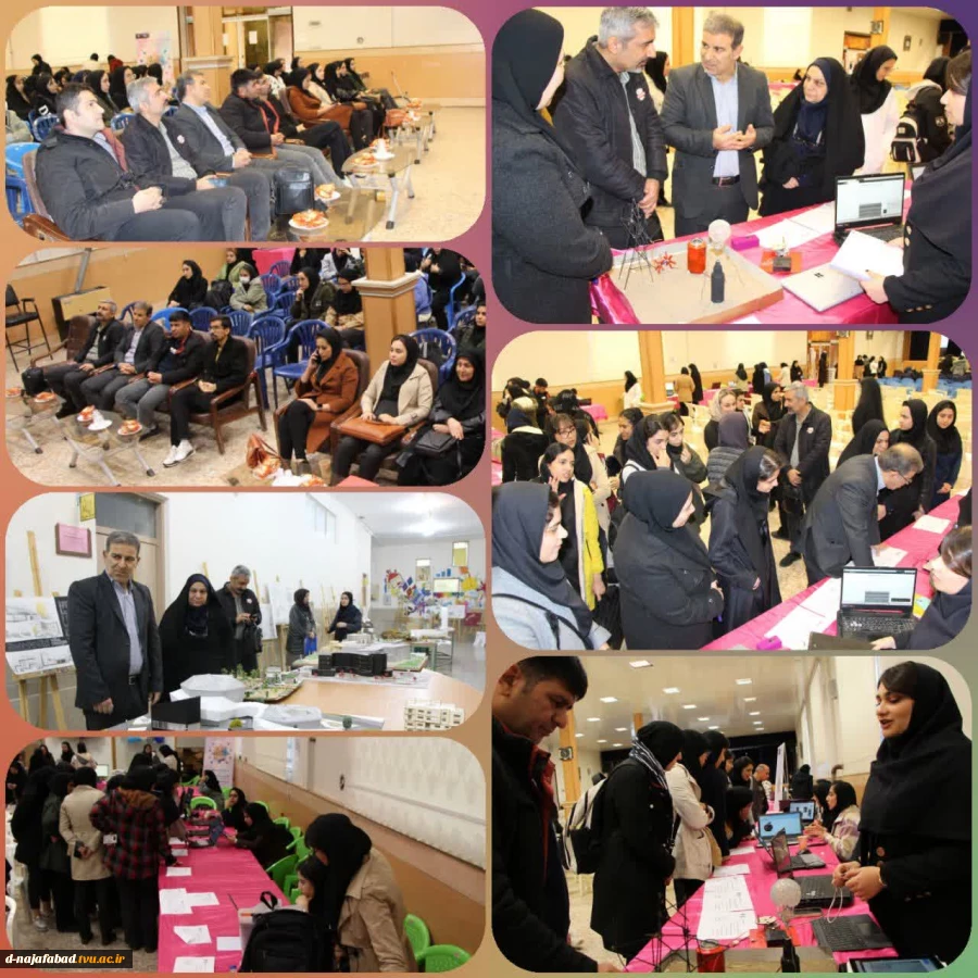 بازدید ریاست دانشگاه ملی مهارت استان اصفهان از نمایشگاه دست‌ساخته‌های دانشجویان رشته‌های کامپیوتر و معماری 2