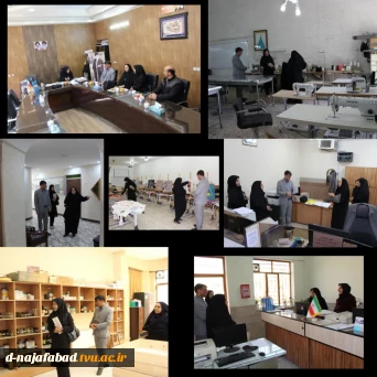 بازدید معاونت  فرهنگی ودانشجویی دانشگاه ملی مهارت استان اصفهان از آموزشکده دختران نجف‌آباد