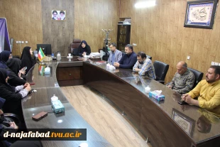 بازدید مدیر حراست دانشگاه ملی مهارت استان اصفهان از آموزشکده دختران نجف‌آباد  3