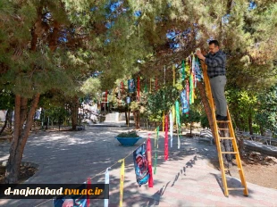 آذین‌بندی و فضاسازی محیط آموزشکده در هفته دفاع مقدس 6
